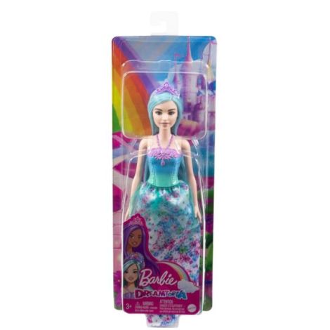 Barbie Dreamtopia Papusa Printesa Cu Par Albastru - imagine 7